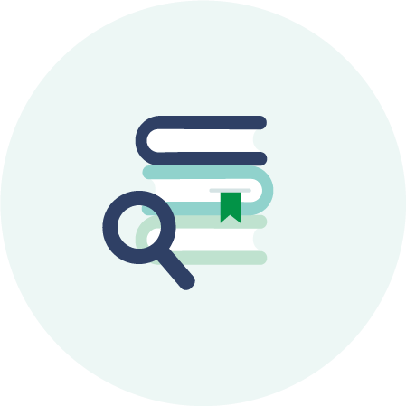 Icon showing statute books